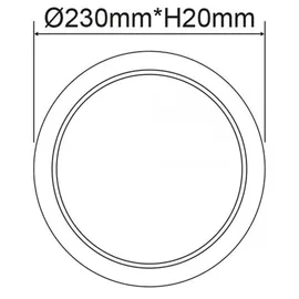 ISOLED LED Downlight Flex 1x23W weiß