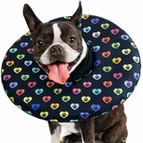 VETlímce Premium Halskrause für Hunde – Weicher Hundetrichter als Alternative zum Plastikkragen, Komfortabler Schutzkragen/OP-Kragen für Hunde nach Operation (L1)