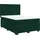 vidaXL Boxspringbett 140 x 200 cm Dunkelgrün
