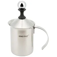 Kinghoff Milchaufschäumer Silber