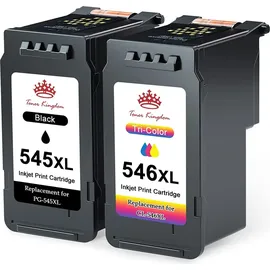 Druckfuxx PG-545XL schwarz + CL-546XL CMY