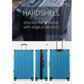 HAUPTSTADTKOFFER Q-Damm 4-Rollen 78 cm / 133 l cyanblau