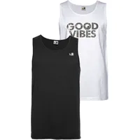 Ocean Sportswear Tanktop OCEAN SPORTSWEAR Schwarz/Weiß M