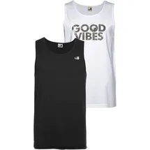 Ocean Sportswear Tanktop OCEAN SPORTSWEAR Schwarz/Weiß M