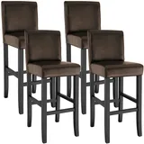 Tectake tectake® Barhocker, aus Kunstleder 4er Set