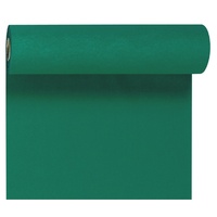 Duni Tête-à-Tête-Tischläufer aus Dunicel alle 120 cm perforiert, Uni jägergrün, 40 x 2400 cm