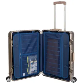 TRAVELHOUSE London 4-Rollen M 65 cm / 67 l gold/silber