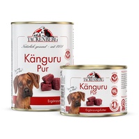 TACKENBERG Känguru Pur Nassfutter Dose für Hunde - Hundefutter in Premiumqualität - natürlich getreidefrei - 24 x 400 g