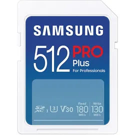 Samsung MB-SD512SB/WW Pro Plus, SDXC Speicherkarte, 512 GB, 180 MB/s