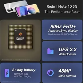 Xiaomi Redmi Note 10 5G 4 GB RAM 64 GB Aurora Green
