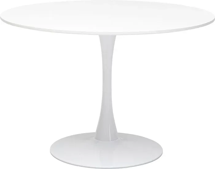 KARE DESIGN Esstisch Schickeria Ø 110 cm Lack Weiß / Matt