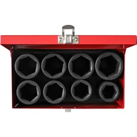 KS Tools 3/4" Sechskant-Kraft-Stecknuss-Satz 8-tlg. lang