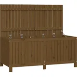 furnicato Gartentruhe 147 x 68 x 64 cm Honigbraun
