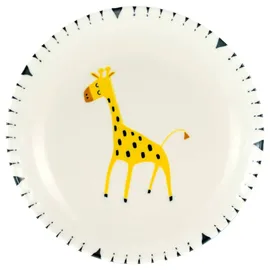 CreaTable Tellerset Safari mehrfarbig Steinzeug D: ca. 21 cm - Mehrfarbig