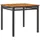 vidaXL Gartentisch 80 x 80 x 75 cm Schwarz