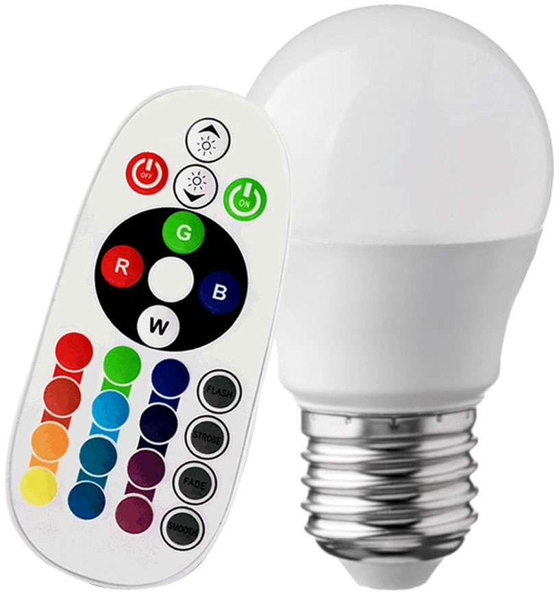 LED Deckenventilator mit RGB-Farbwechsler Dimmbar Fernbedienung 3 Stufen Vor-Rücklauf Zugschalter