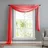 Gardinenbox 560 Voile Querbehang 600 x 140 cm rot