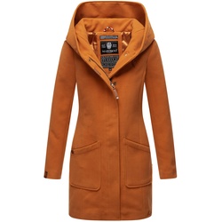 MARIKOO Damen Hochwertiger Wintermantel Mantel Trenchcoat Mit Kapuze Maikoo