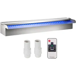 VEVOR Schwalldusche Wasserfall Poolfontäne Led 23,6  x 4,5 x 3,1  Poolbrunnen 1,3 Wasserfontäne 0,87 Dekoration Gartenteich