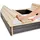 EXIT TOYS Holzsandkasten Aksent mit Dach braun/grau