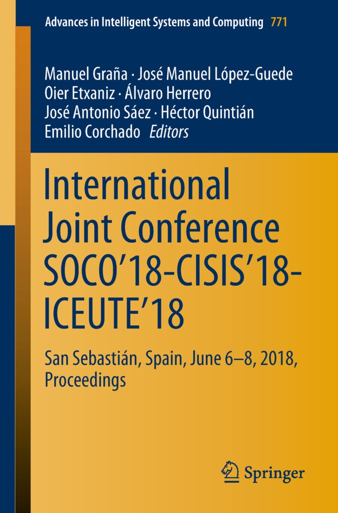 International Joint Conference Soco'18-Cisis'18-Iceute'18  Kartoniert (TB)