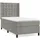 vidaXL Boxspringbett 100 x 200 cm Hellgrau