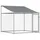 vidaXL Hundezwinger 4 x 2 x 2 m Stahl Grau