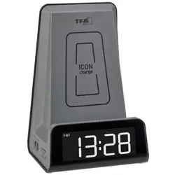 TFA 60.2033.10 ICON Charge Digitalwecker mit Ladestation