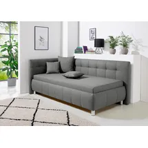 MAINTAL Polsterliege MAINTAL "Malea", grau, B:97cm L:218cm, Komplettbetten, mit Bettkasten, in 3 Breiten, Federkern- oder Bonnellmatratze wählbar