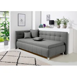 MAINTAL Polsterliege MAINTAL "Malea", grau, B:97cm L:218cm, Komplettbetten, mit Bettkasten, in 3 Breiten, Federkern- oder Bonnellmatratze wählbar