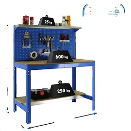 Proregal Sonstige Werkbank, Blau, Metall, 121x144.5x61 cm, Freizeit, Heimwerken, Werkstatt, Werkbänke