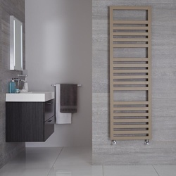 Badheizkörper 814W 1600x500mm Ponza Seiten- & Mittelanschluss Mineral Quarz, von Hudson Reed