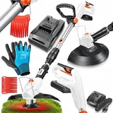 Masko Akku-Rasentrimmer mit 20 V Li-Ion Akku, 2 x 2,0 Ah inkl. Ladegerät