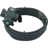 Schutzkontakt Verlängerung 3-Fach Kupplung H07RN-F 3G1,5 / 3G2,5 IP44 5-50m, Querschnitt:3x1.5mm2, Länge:45m