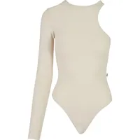 URBAN CLASSICS Organic Stretch Asymmetric Langarm-body White Sand M