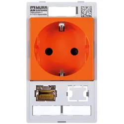 Murr Elektronik Kombieinsatz 1-fach Deutschland or. 1x RJ45+ Datenausschnitt