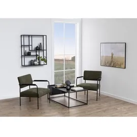 alasans Wandregal 40 x 20 x 80 cm Schwarz