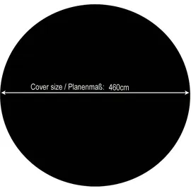 Quick Star Poolabdeckung Rund schwarz 460 cm