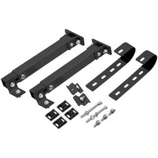 Revolt Universal-Balkon- & Zaun-Geländer-Halterungen für Solarmodule, schwarz