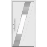 Aluminium-Haustür Moderno M540/P 110 cm x 210 cm Weiß Anschlag Links