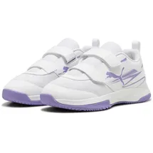 Puma Varion II Hallenschuhe mit Klettverschluss Kinder 04 white/lavender alert 31