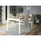 Esstisch FORTE "Lewisville", weiß (secret grau, valencia eiche, valencia eiche), B:160,4cm H:76,6cm T:90cm, Tische, Esstisch