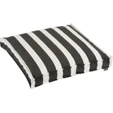 H.O.C.K. Classic Streifen Sitzkissen 50 x 50 cm Schwarz