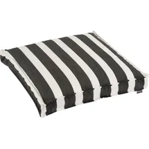 H.O.C.K. Classic Streifen Sitzkissen 50 x 50 cm Schwarz