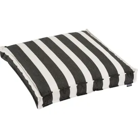 H.O.C.K. Classic Streifen Sitzkissen 50 x 50 cm Schwarz
