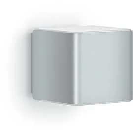 Steinel L 840 SC SI 055547 Außenwandleuchte, Bewegungsmelder, dimmbar, App Steuerung, Zeitschaltuhr, 3000 K, 9.1 W, Silber