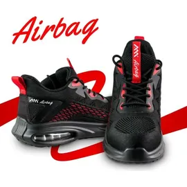 Art.Master Arbeitsschuhe Sicherheitsschuhe Schutzschuhe S1 Halbschuhe Stahlkappe 45 - Schwarz - 45