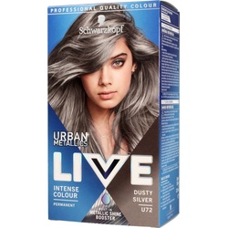 Schwarzkopf, Haarfarbe, Live Urban Metallic Hair Dye U72 Dusty Silver
