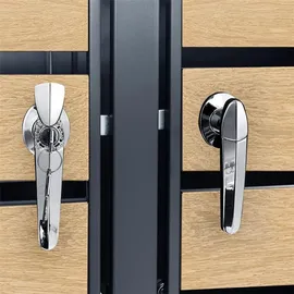 Estexo Mülltonnenbox 4 Türen anthrazit