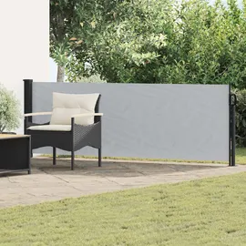 vidaXL Ausziehbare Seitenmarkise 120 x 600 cm Grau